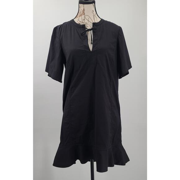 Proenza Schouler silk babydoll dress black Size 4 Preloved Excellent Whimisgoth - Picture 2 of 11